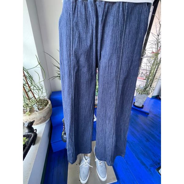 センソユニコ　イオコムイオ　センソ　中古　ボトムス　パンツ　デニム調　縦シボ加工　美品　希少品