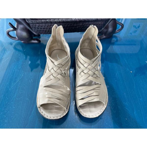 センソユニコ　慈雨　Jiu　中古　リサイクル　センソ　レディース　シューズ　靴　サンダル　23.5c...