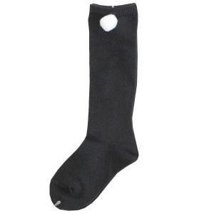 ハイソックス　ベビー　返品交換不可　 ボンボン付き 靴下 　13〜15cm TF-708F
