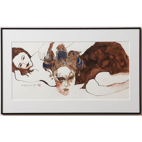 値下げ【整理販売】「Mask」　アクリル作品　sma7238