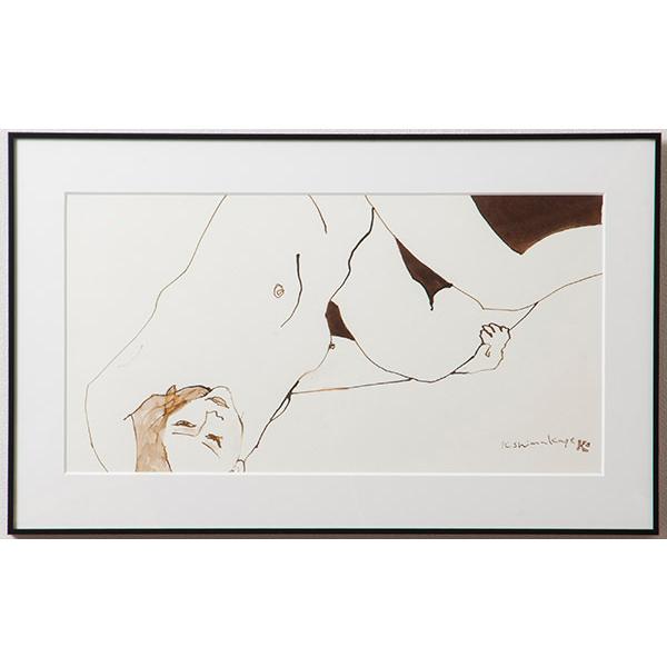 値下げ【整理販売】「Relaxing」　アクリル作品　sma7241