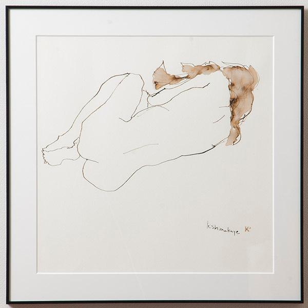 値下げ【整理販売】「Back」　アクリル作品　sma7244