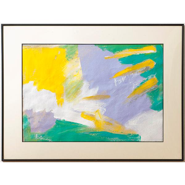 値下げ【整理販売】「無題　A」　額　アクリル作品　sma7267