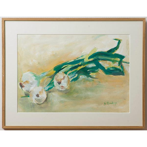 値下げ【整理販売】「玉葱」　アクリル作品　sma7271