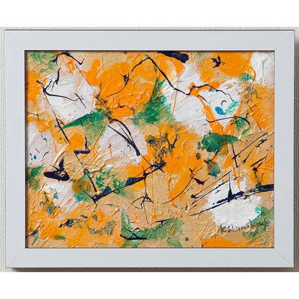 値下げ【整理販売】「無題 C」　アクリル作品　sma7276