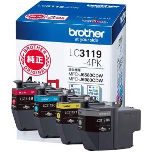 ブラザー工業 【brother純正】インクカートリッジ4色パック(大容量) LC3119-4PK 対応型番:MFC-J6983CDW、MFC-J6583CDW、MFC-J5630CDW 他｜kazuzu-store