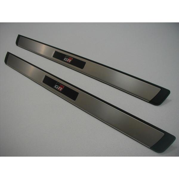 トヨタ純正　ステンレス製スカッフプレート (GR SPORT)　マークＸ 130系