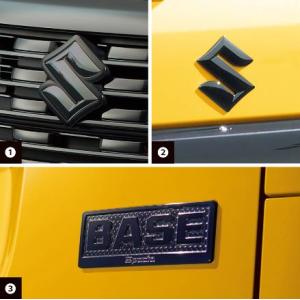 あ*あ様 SUZUKIエンブレム付 ハニカムグリルスペーシアギア MK53S 純 スペーシアギア フロントグリル MK53S SPACIA GEAR パーツ