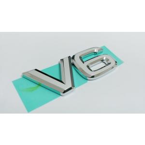 トヨタ純正　シルバーエンブレム ［V6マーク・80mm×30mm］