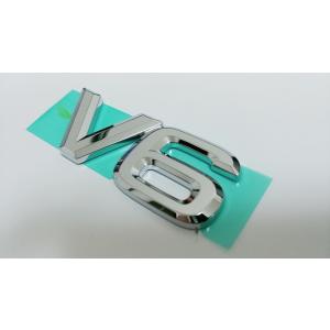 トヨタ純正 シルバーエンブレム [V6マーク・...の詳細画像2