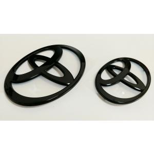 トヨタ純正　ブラックエンブレム ［Tマーク・フロント&amp;リヤ2点セット］　ヤリス MXPH14/17・...