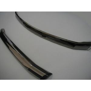 トヨタ純正　フードモール&amp;フロントバンパーロアモール (スモークメッキ)　ノア 80系前期