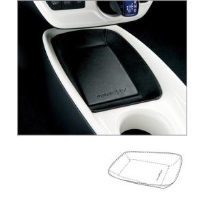 プリウス TOYOTA トヨタ 純正 コンソールトレイ 本革 ブラック 08283