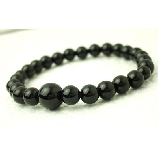 数珠 念珠 腕輪数珠 ブレス 黒オニキス 7mm