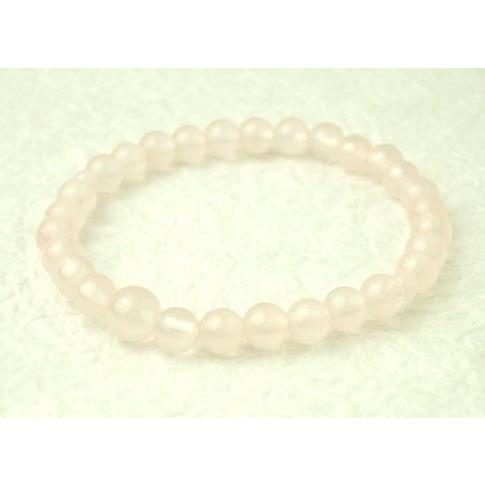 数珠 念珠 腕輪数珠 ブレス ローズクォーツ 6mm