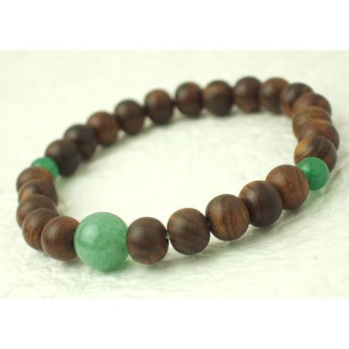 数珠 念珠 腕輪 ブレス 栴檀 翡翠 ヒスイ 入り