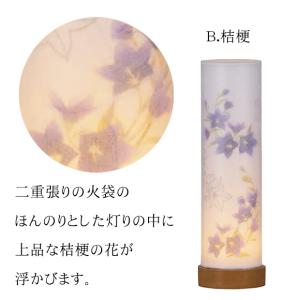 盆提灯 ミニ コードレス 和照灯 月と菊桔梗 ...の詳細画像3