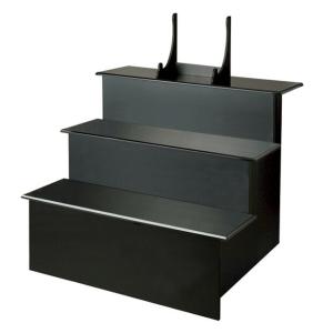 京仏壇はやし 盆棚 精霊棚 黒塗り祭壇 蒔絵付き（2段） : 仏壇 仏具