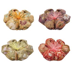 仏具 『おりん布団 飛鳥唐草 花布団 ２．５号 4色（白茶・藤・利休・エンジ）』[仏壇 座布団 ふとん フトン おりん 鈴 鐘 かね](りん