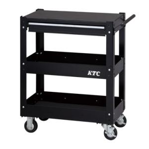 京都機械工具 KTC ツールワゴン 3段1引出し ソリッドブラック