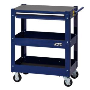京都機械工具 KTC ツールワゴン 3段1引出し ネイビー SKX2613NV