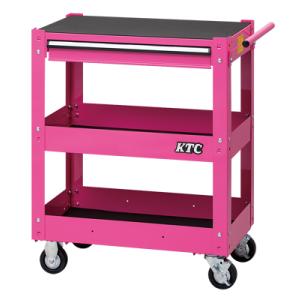 京都機械工具 KTC ツールワゴン 3段1引出し ピンク SKX2613P