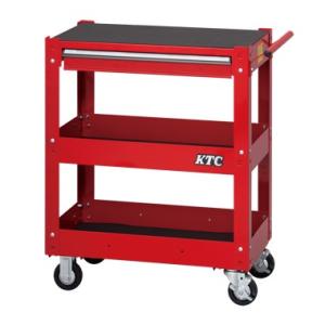 京都機械工具 KTC ツールワゴン 3段1引出し ソリッドレッド