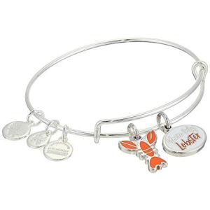 Alex and Ani Friends  You're My Lobster Duo チャーム バングル シャイニーシルバー ワンサイズ