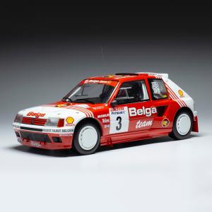 モデルカー 1/18 ixo/イクソ プジョー 205 T16 1985年イープルラリー #3 B.Darniche/A.Mahe｜kbmart