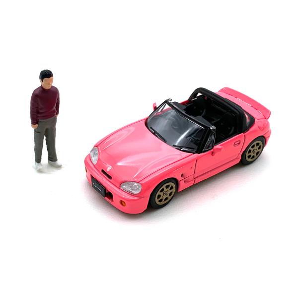 モデルカー 1/64 BM CREATIONS スズキ カプチーノ 1998 カスタム ID ピンク...