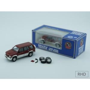 モデルカー 1/64 BM CREATIONS いすゞ ビッグホーン 1998 -2002  ダークレッド (LHD)｜kbmart