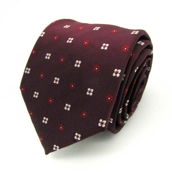 ジャーナルワークス ブランド ネクタイ 小紋柄 花柄 メンズ パープル JOURNAL WORKS