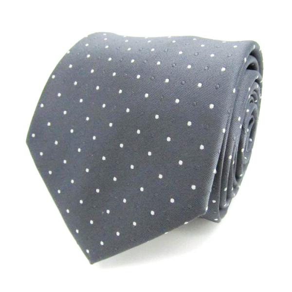 ジャーナルワークス ブランドネクタイ ドット柄 メンズ グレー JOURNAL WORKS