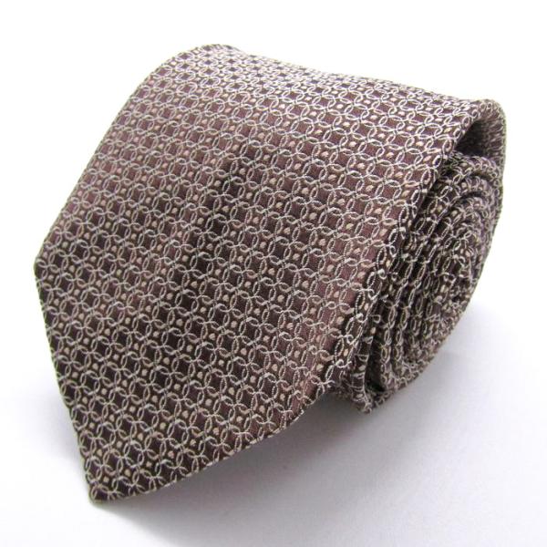 五大陸 ブランド ネクタイ シルク 小紋柄 ドット柄 総柄 PO メンズ ブラウン gotairik...