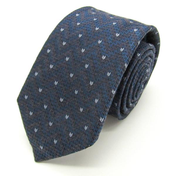 ザラ ブランド ネクタイ 小紋柄 総柄 PO メンズ ネイビー ZARA