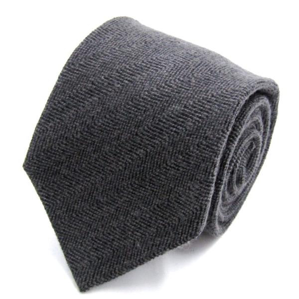 五大陸 ブランド ネクタイ ヘリンボーン柄 グラデーション ウール シルク PO メンズ グレー g...