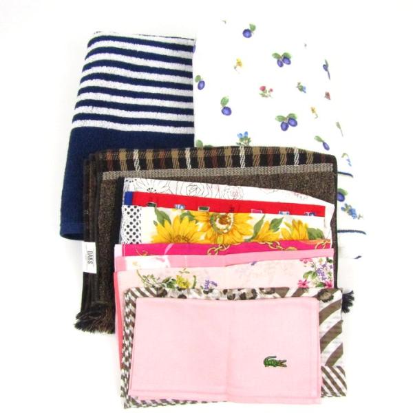 アニエスベー/ランバン他 ハンカチ・タオル 11点セット ブランド まとめて 大量 メンズ レディー...