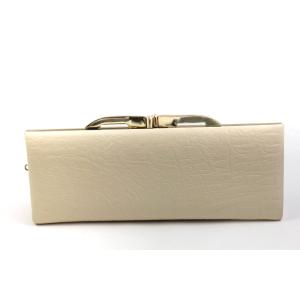 ワイルドクロコ クラッチバッグ 長財布 がま口 ウォレット 財布 カバン ブランド レディース ベー...