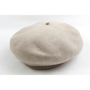 トレジャー トプカピ ベレー帽 ウール 帽子 ブランド レディース 57.5cmサイズ ベージュ T...
