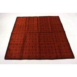 カルロスファルチ スカーフ チェック柄 ロゴグラム ブランド 小物 レディース ブラウン系 Carl...