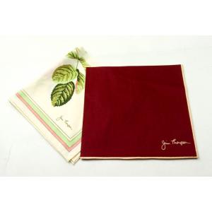 ジムトンプソン ハンカチ 2点セット 無地 花柄 ブランド まとめて 小物 レディース JIM TH...