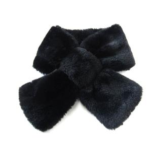 トプカピ ファーマフラー 日本製 ブランド 小物 レディース ブラック TOPKAPI