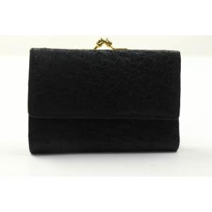 ロレンツィ 三つ折り財布 オーストリッチ レザー ウォレット ブランド レディース グレー系 LOR...