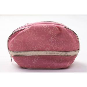 ピエールバルマン ポーチ 花柄 ロゴ ブランド レディース ピンク PIERRE BALMAIN