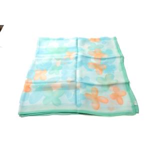 クレージュ スカーフ 花柄 シルク C-TK 1850 ブランド レディース ホワイトシアー cou...