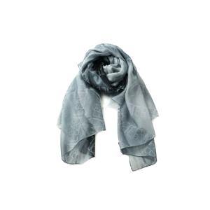 バジーレ スカーフ ストール ロゴ イタリア製 ブランド レディース グレー BASILE