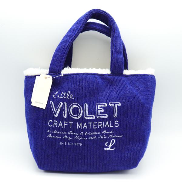 ヘミングス トートバッグ 未使用 confiture コンフィチュール ニットバッグ 内ボア ハンド...