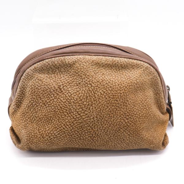 ボルボネーゼ ポーチ うずら柄 スエードレザー マルチケース イタリア製 ブランド 小物 レディース...