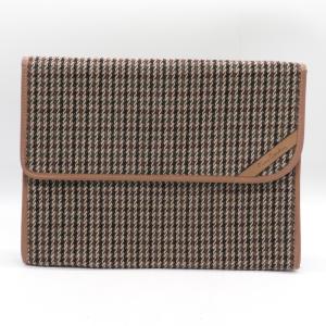 LONGCHAMP（ロンシャン） クラッチバッグ レザー 総柄 ロゴ ブランド