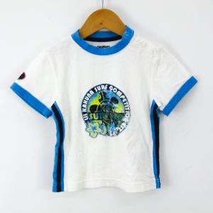 ファミリア 半袖Tシャツ トップス ボーダー柄 肩スナップ ベビー